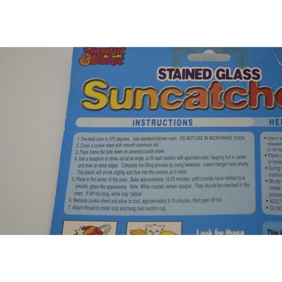 Vintage Toy Fun Makit & Bakit Stained Glass Painted Horse Pony Sun Catcher - Picture 10 of 13